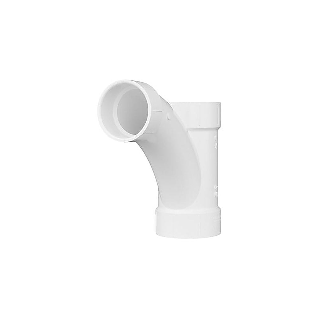 Charlotte Pipe - PVC005021800 - Schedule 40 4 In. Hub X 4 In. D Hub PVC Long Turn Wye 1 Pack