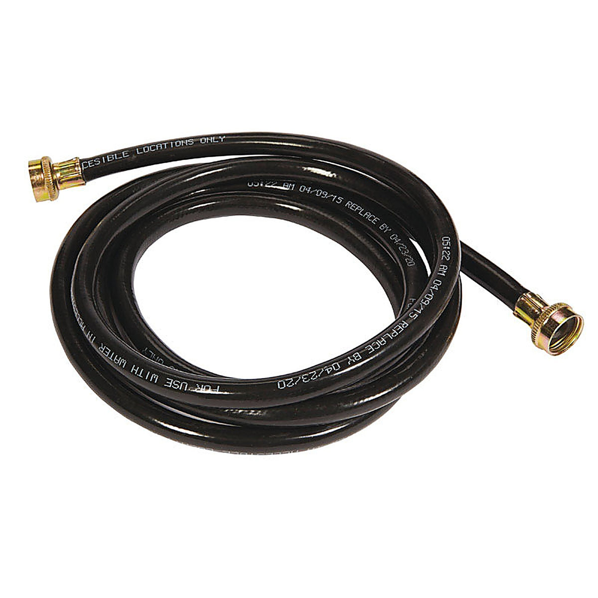 UDP WA6107010 Rubber Washing Machine Hose 3/8 in. Dia. x 10 ft. L