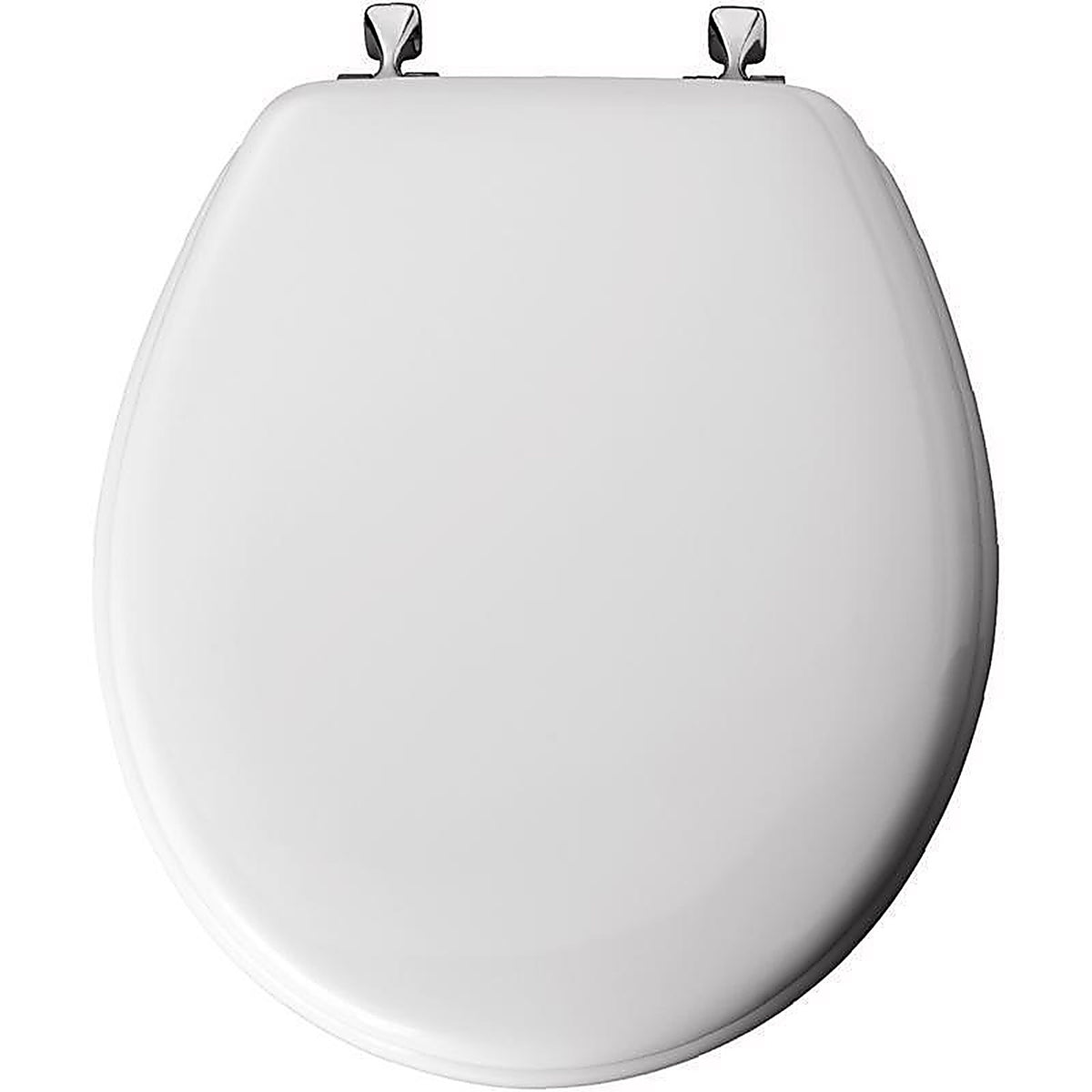 Bemis 44CP-000 Mayfair Round White Molded Wood Toilet Seat