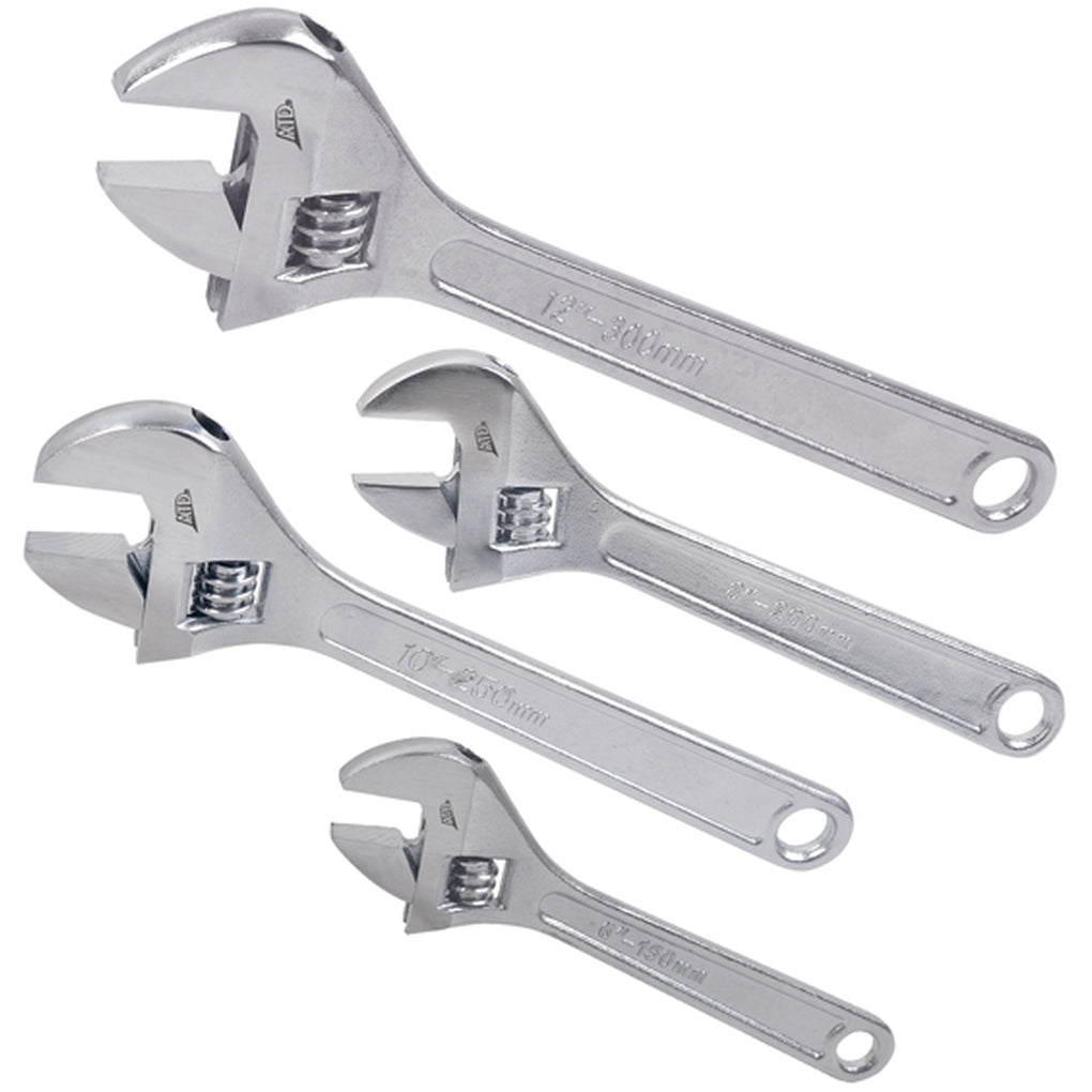 ATD - 425 - 4 Piece Adjustable Wrench Set