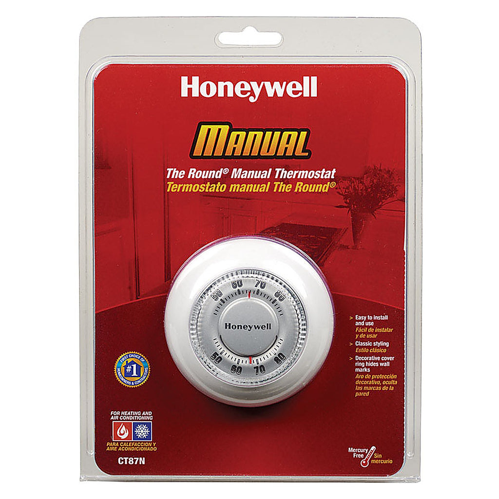 Honeywell CT87N1001/E1 Heating and Cooling Dial Thermostat