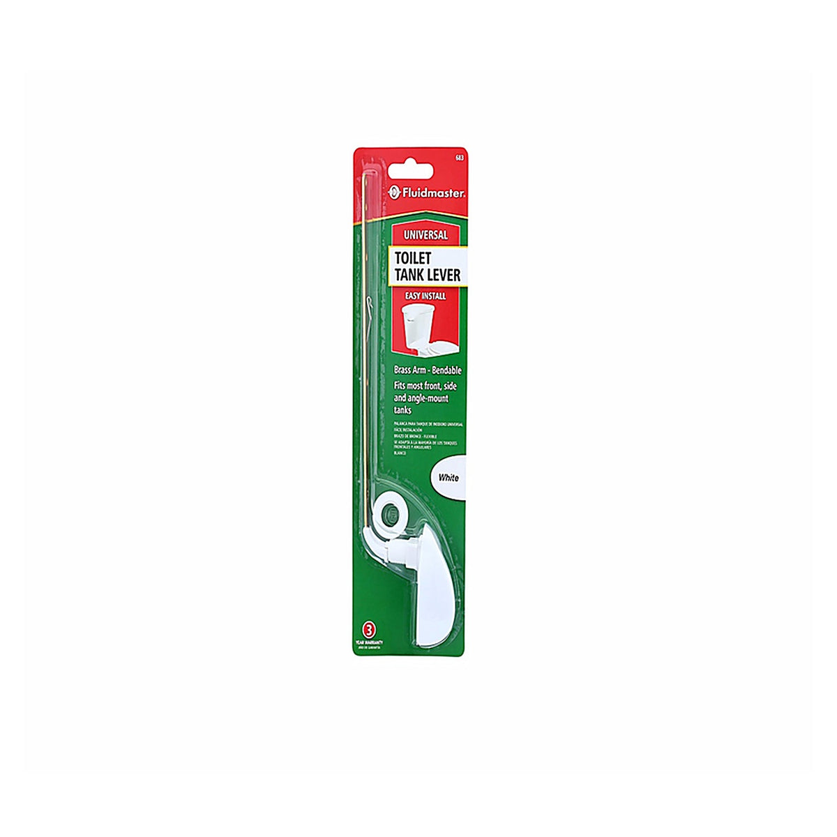 Fluidmaster - 683 - Tank Lever White Metal/Plastic for Universal
