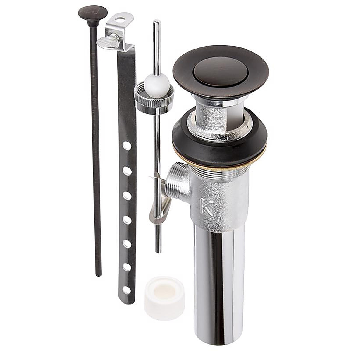 Keeney K820-77VB 1-1/14 in. Dia. Oil Rubbed Bronze Brass Pop-Up Lavatory Drain