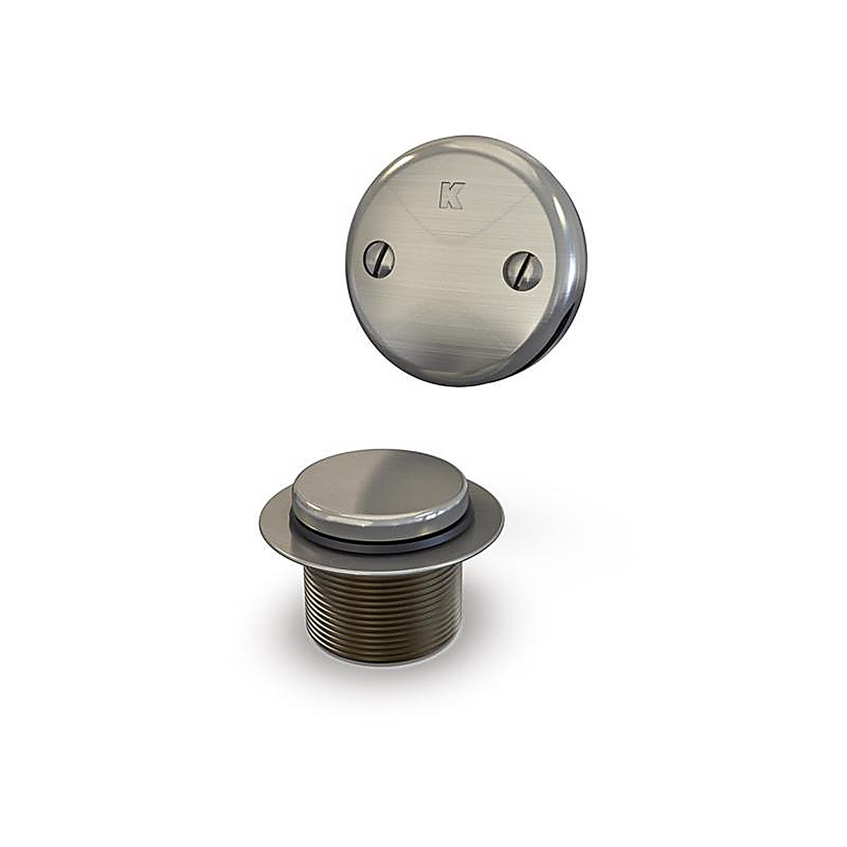 Keeney - 630PDSBN - Foot Lok Stop 1-1/2 In. D Brushed Plastic Bath Drain