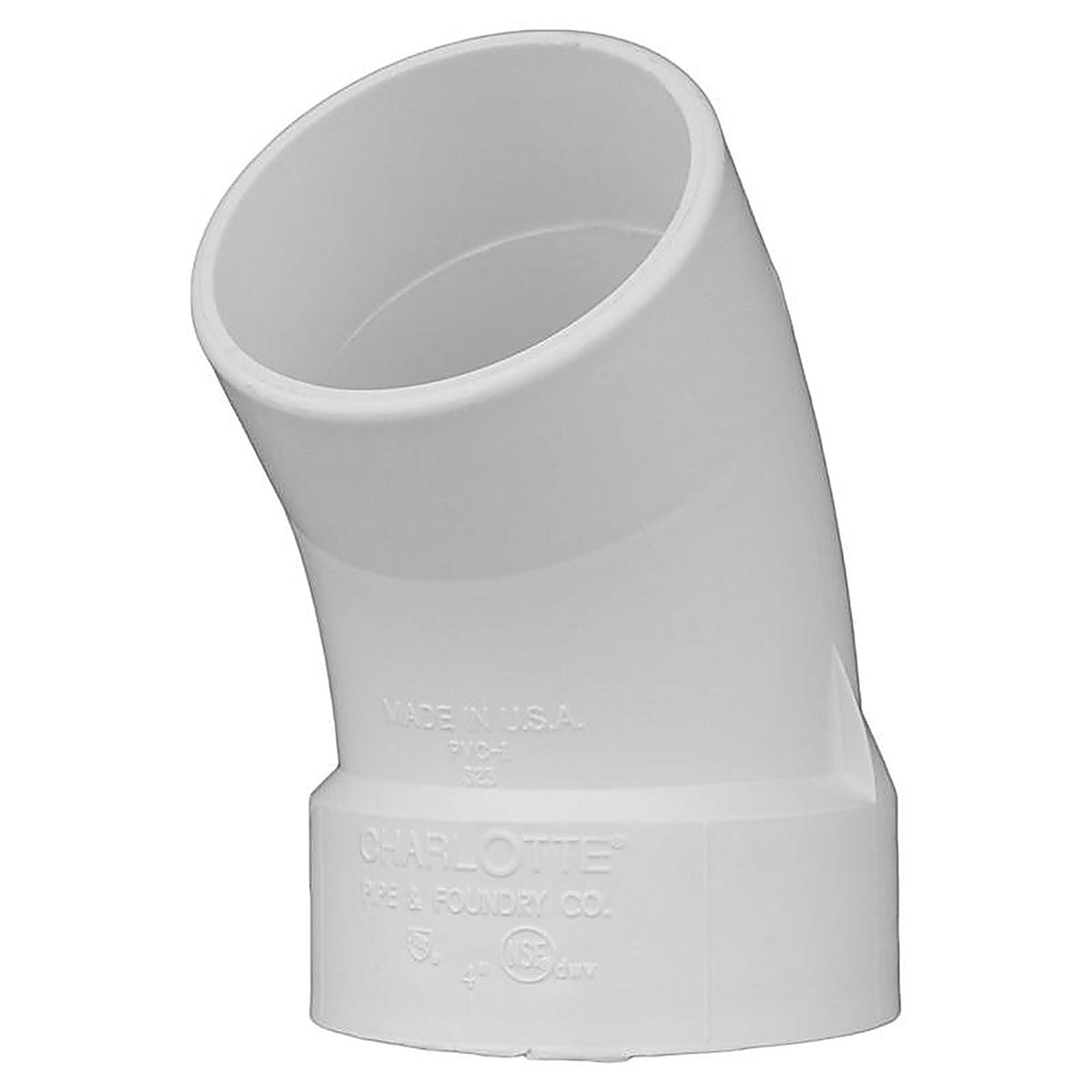 Charlotte Pipe - PVC013230600 - Schedule 30 3 In. 3 In. D PVC 45 Degree Street Elbow 1 Pack