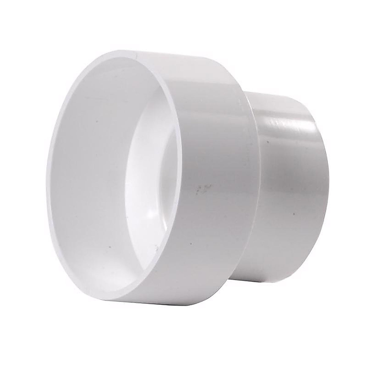 NDS 4P07 Schedule 35 4 in. Hub each X 3 in. D Hub PVC Reducing Coupling