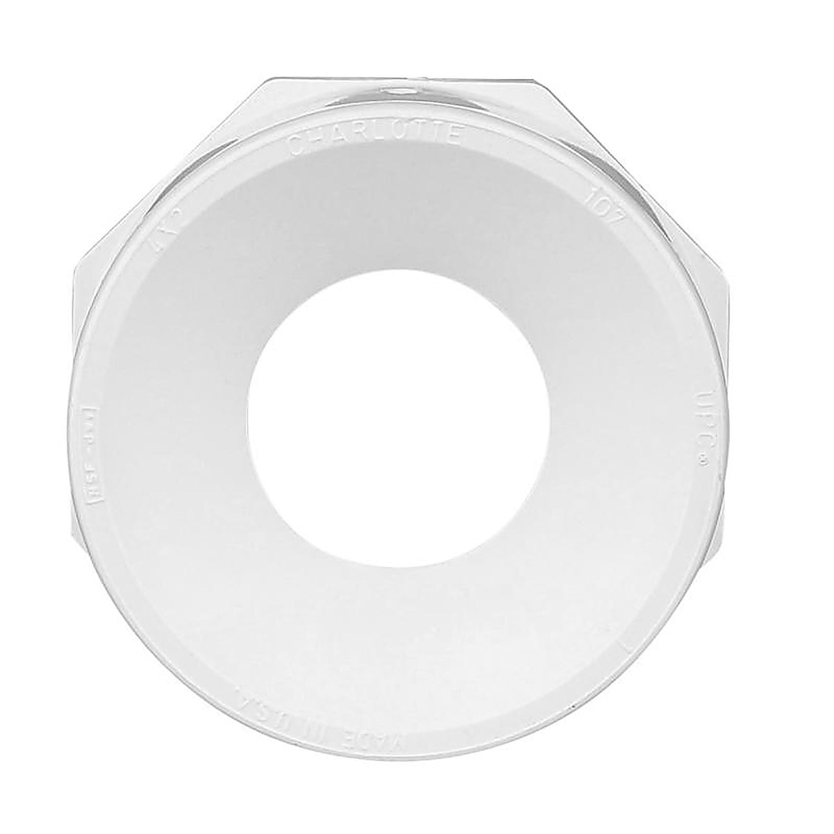 Charlotte Pipe PVC001071400 Schedule 40 3 in. Spigot x 2 in. Dia. Hub PVC Flush Bushing