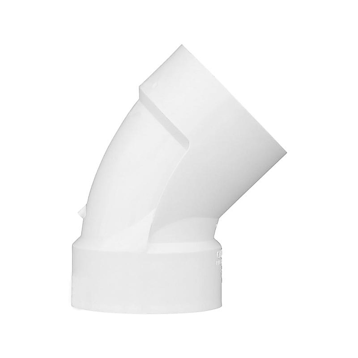 Charlotte Pipe PVC003211200 Schedule 40 3 in. Hub x 3 in. Dia. Hub PVC 45 Degree Elbow