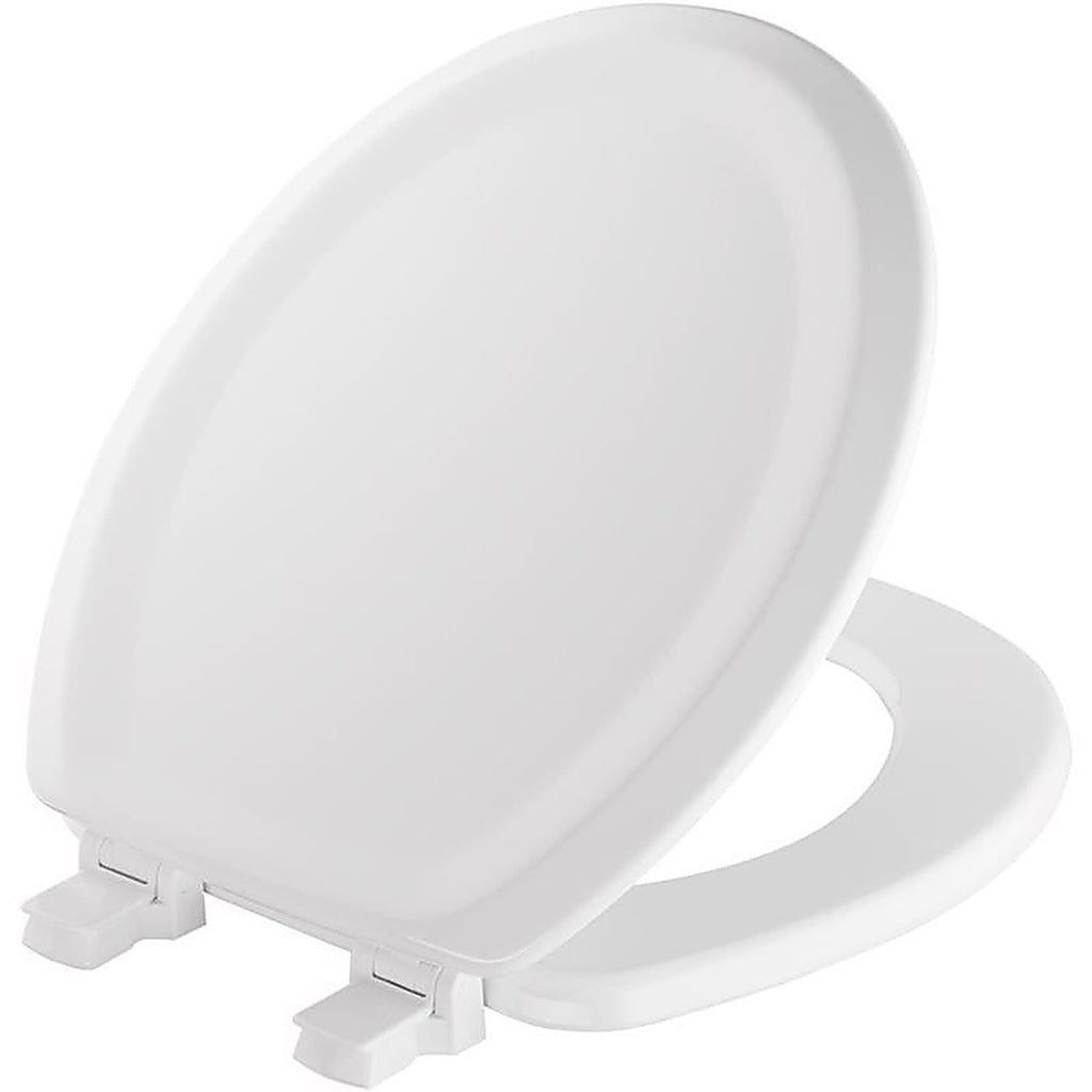 Bemis 25EC-000 Mayfair Round White Molded Wood Toilet Seat