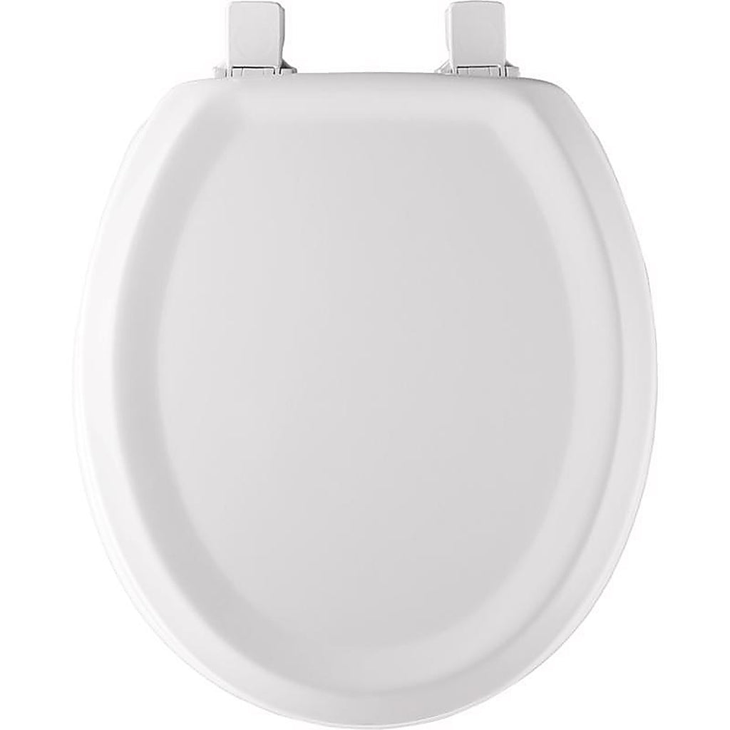 Bemis 25EC-000 Mayfair Round White Molded Wood Toilet Seat