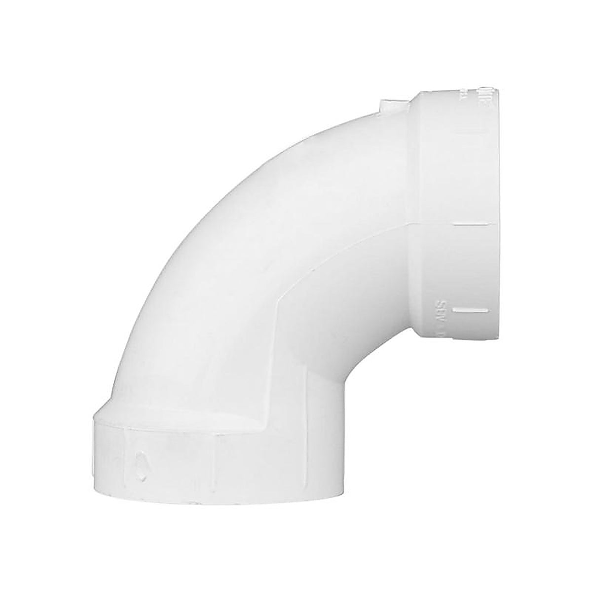 Charlotte Pipe PVC003001000 Schedule 40 2 in. Hub x 2 in. Dia. Hub PVC Elbow