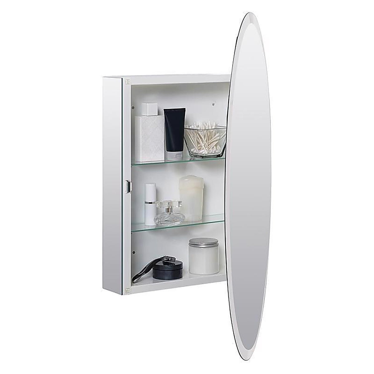 Zenna Home - MMV1032 - 31 In. H X 21 In. W X 4 In. D Oval Medicine Cabinet/Mirror