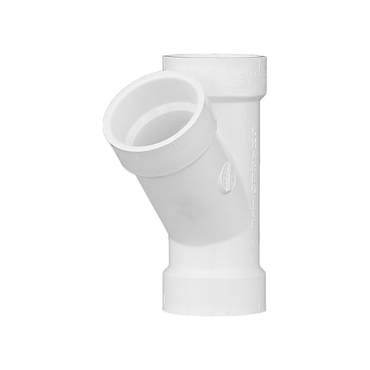 Charlotte Pipe PVC006000800 Schedule 40 1-1/2 in. Hub x 1-1/2 in. Dia. Hub PVC Wye