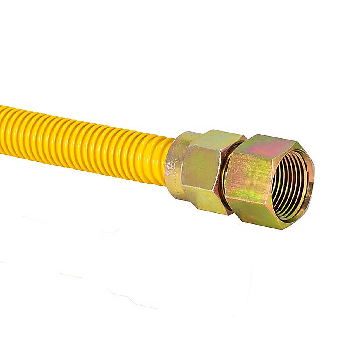 Brasscraft CSSC12R-24P ProCoat 1/2 in. FIP x 3/4 Dia. MIP 24 in. Stainless Steel Gas Connector