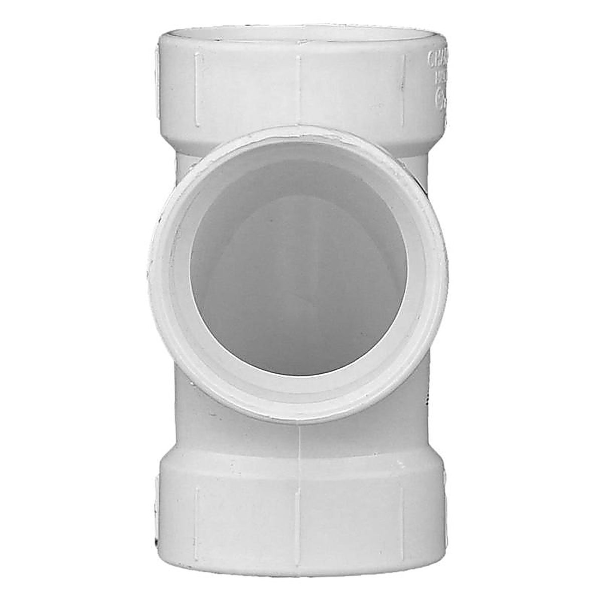 Charlotte Pipe PVC004000800 Schedule 40 1-1/2 in. Hub x 1-1/2 in. Dia. Hub PVC Sanitary Tee