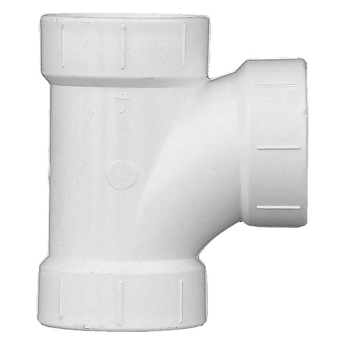Charlotte Pipe PVC004000800 Schedule 40 1-1/2 in. Hub x 1-1/2 in. Dia. Hub PVC Sanitary Tee