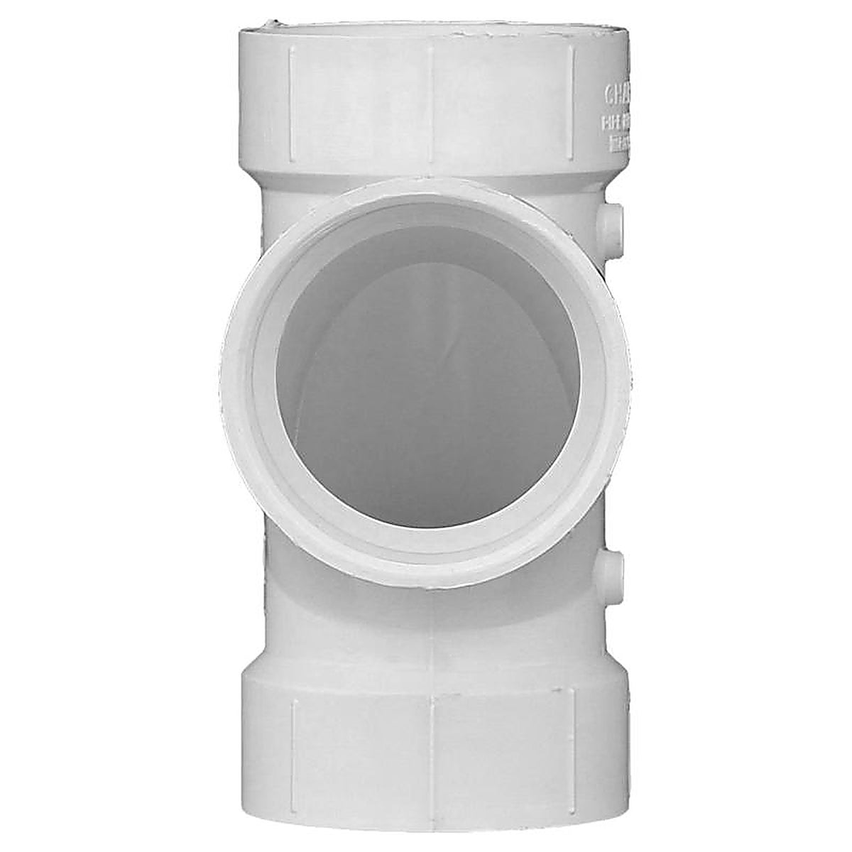 Charlotte Pipe PVC004001000 Schedule 40 2 in. Hub x 2 in. Dia. Hub PVC Sanitary Tee