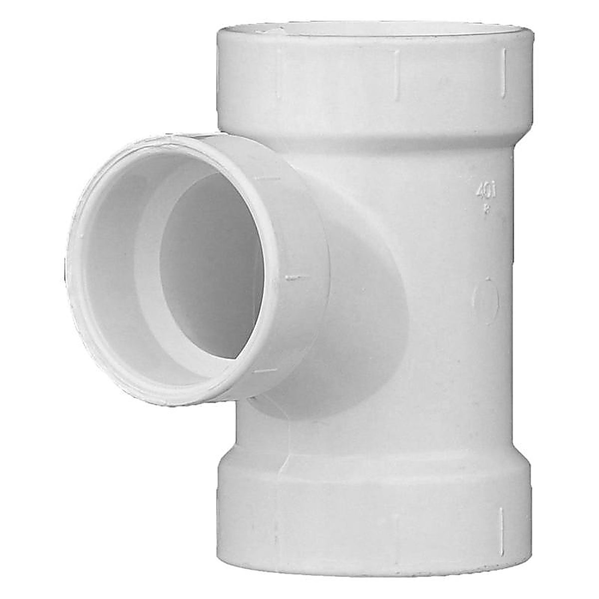 Charlotte Pipe PVC004011000 Schedule 40 2 in. Hub x 2 in. Dia. Hub PVC Sanitary Tee