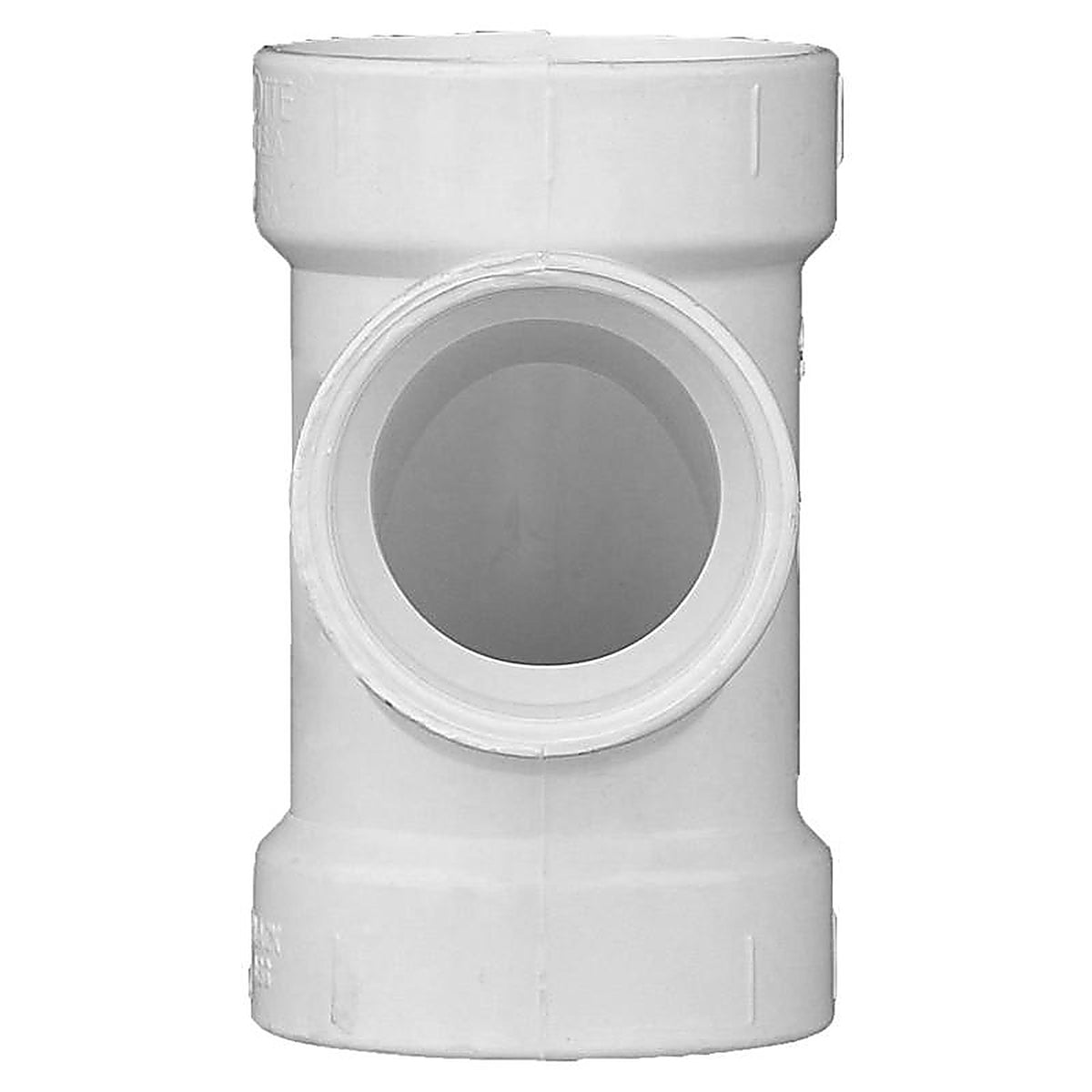 Charlotte Pipe PVC004011000 Schedule 40 2 in. Hub x 2 in. Dia. Hub PVC Sanitary Tee
