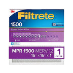 3M 2016DC-4 Filtrete 16 in. W X 16 in. H X 1 in. D 12 MERV Pleated Air Filter 1 pk