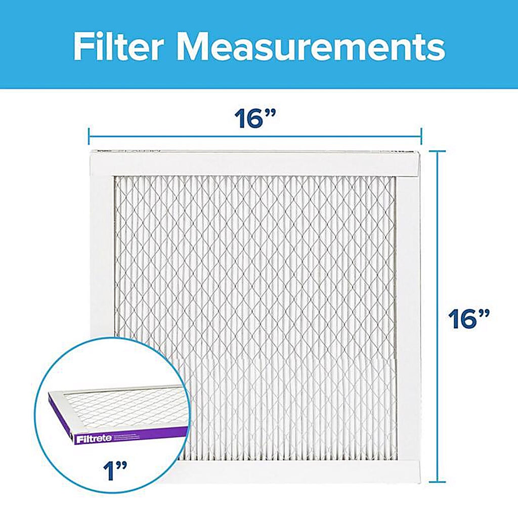 3M 2016DC-4 Filtrete 16 in. W X 16 in. H X 1 in. D 12 MERV Pleated Air Filter 1 pk