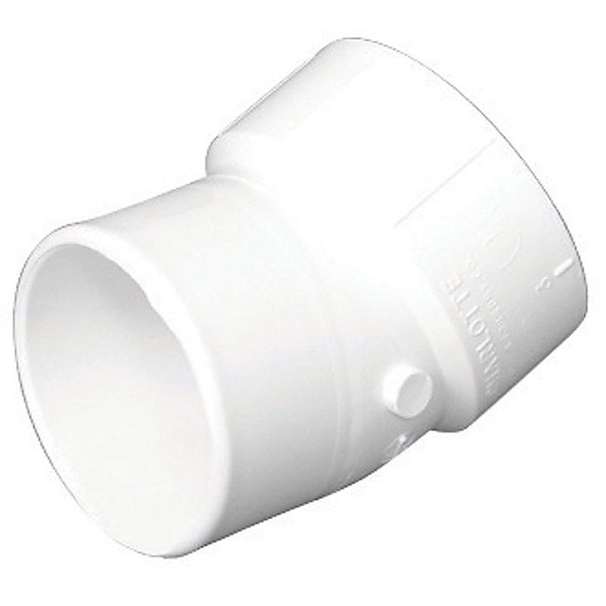 Charlotte Pipe PVC003261200 Schedule 40 4 in. Hub x 4 in. Dia. FTG PVC 22-1/2 Degree Street Elbow