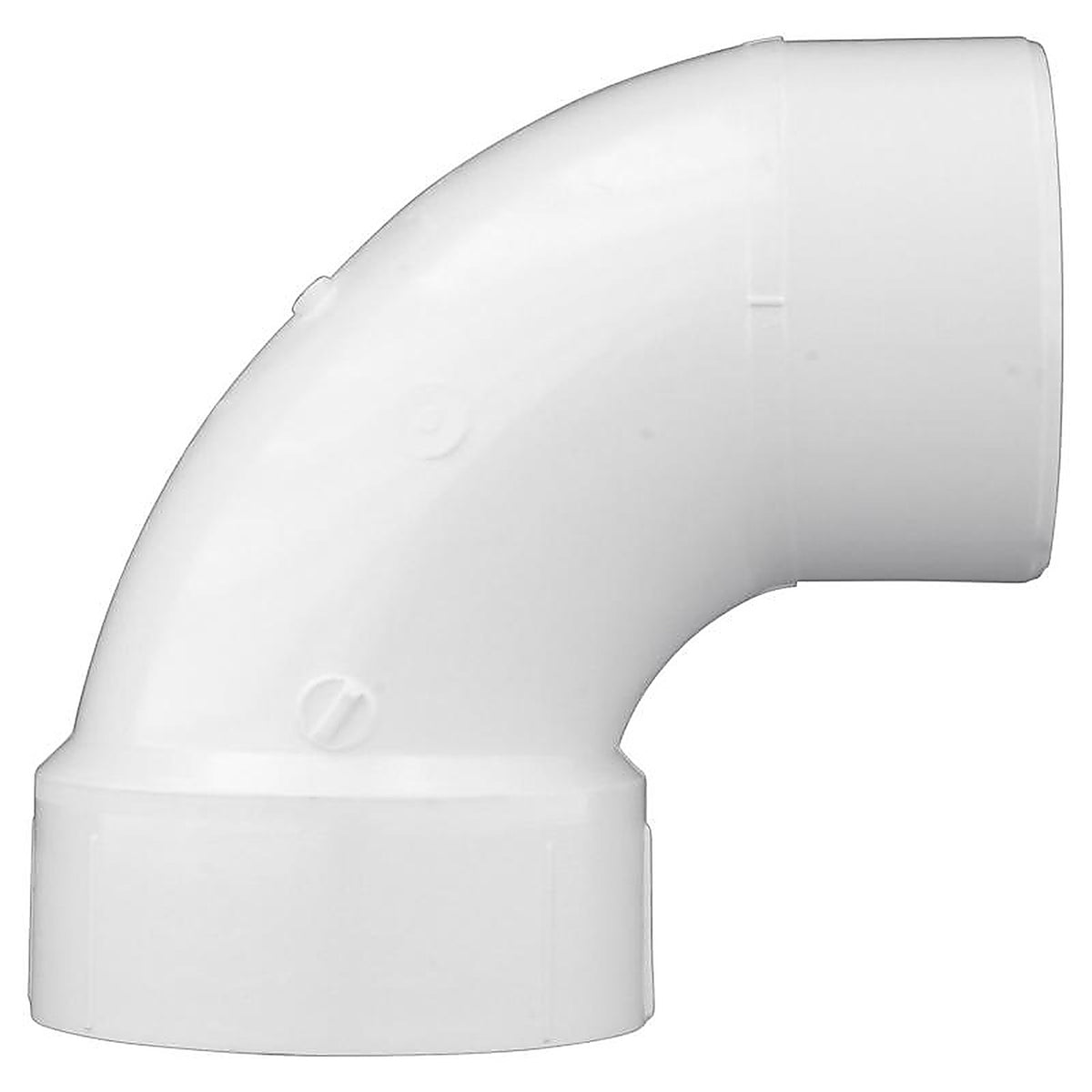 Charlotte Pipe PVC003021200 Schedule 40 3 in. Hub x 3 in. Dia. Spigot PVC 90 Degree Street Elbow