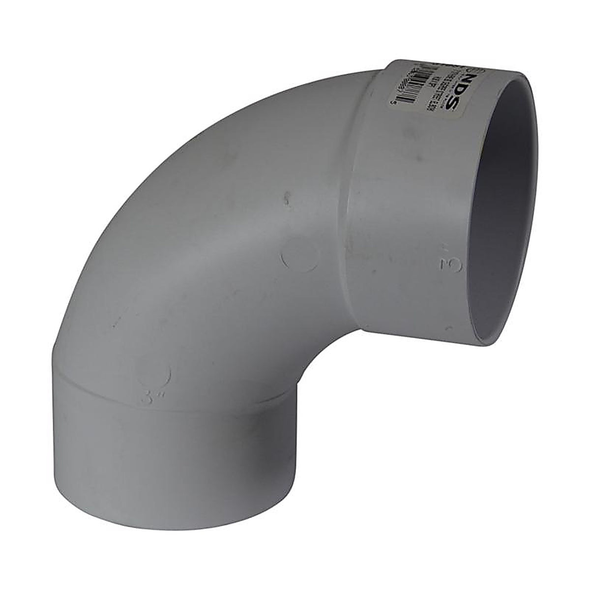 NDS 31P0ST Schedule 35 3 in. Hub each X 3 in. D Spigot PVC Elbow