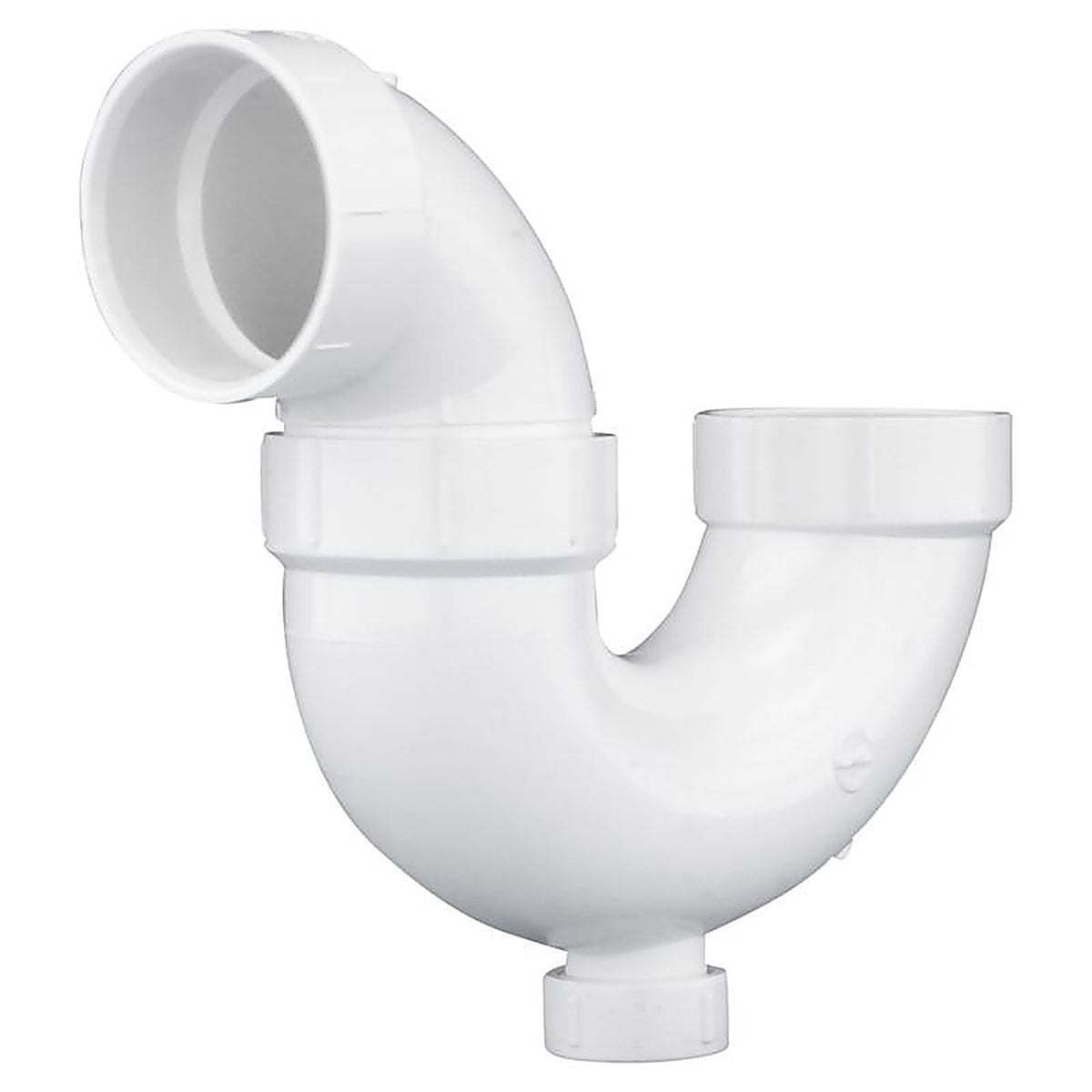 Charlotte Pipe PVC00707X0600 Schedule 40 1-1/2 in. Hub x 1-1/2 in. Dia. Hub PVC P-Trap with Clean Out