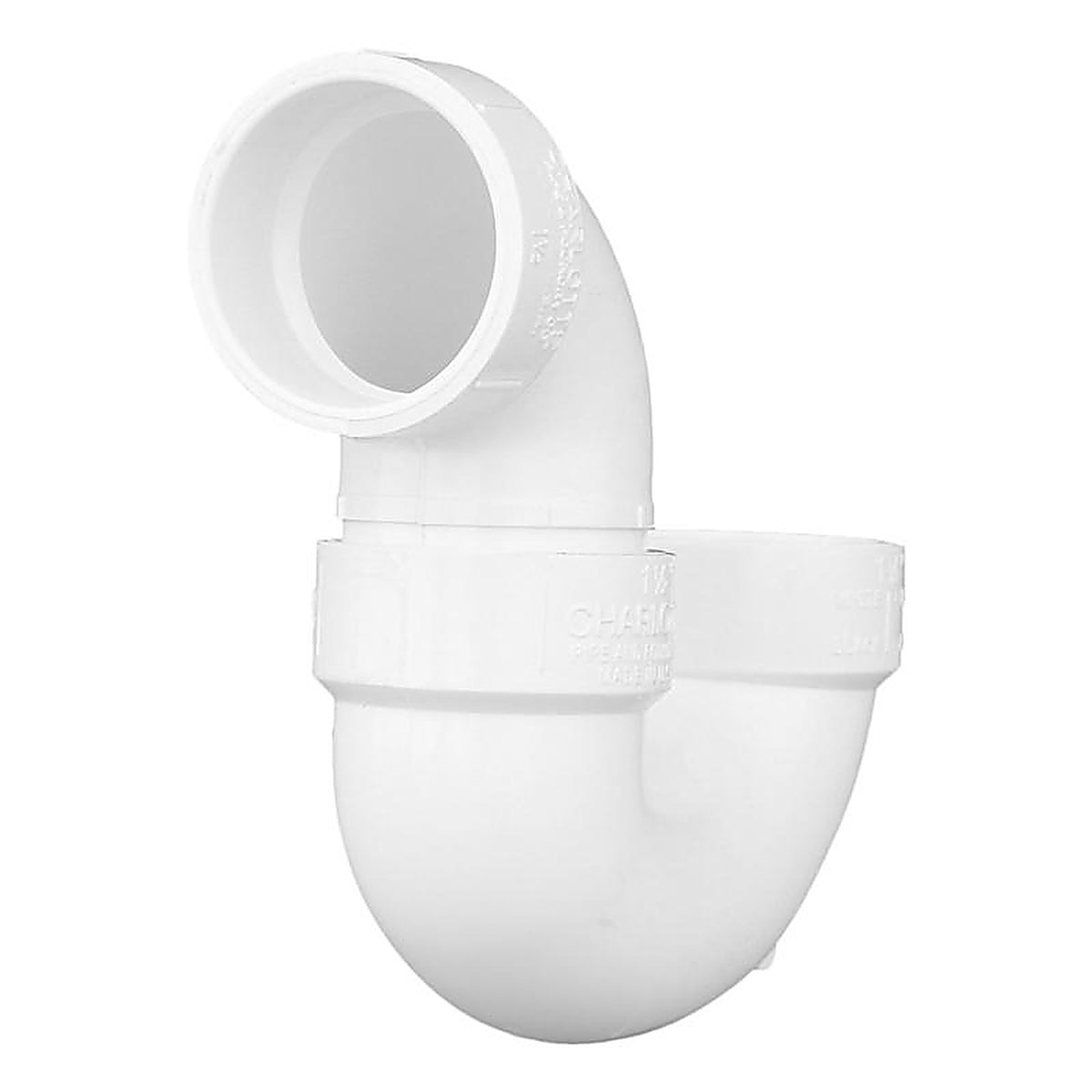 Charlotte Pipe PVC00706X0600 Schedule 40 1-1/2 in. Hub x 1-1/2 in. Dia. Hub PVC P-Trap