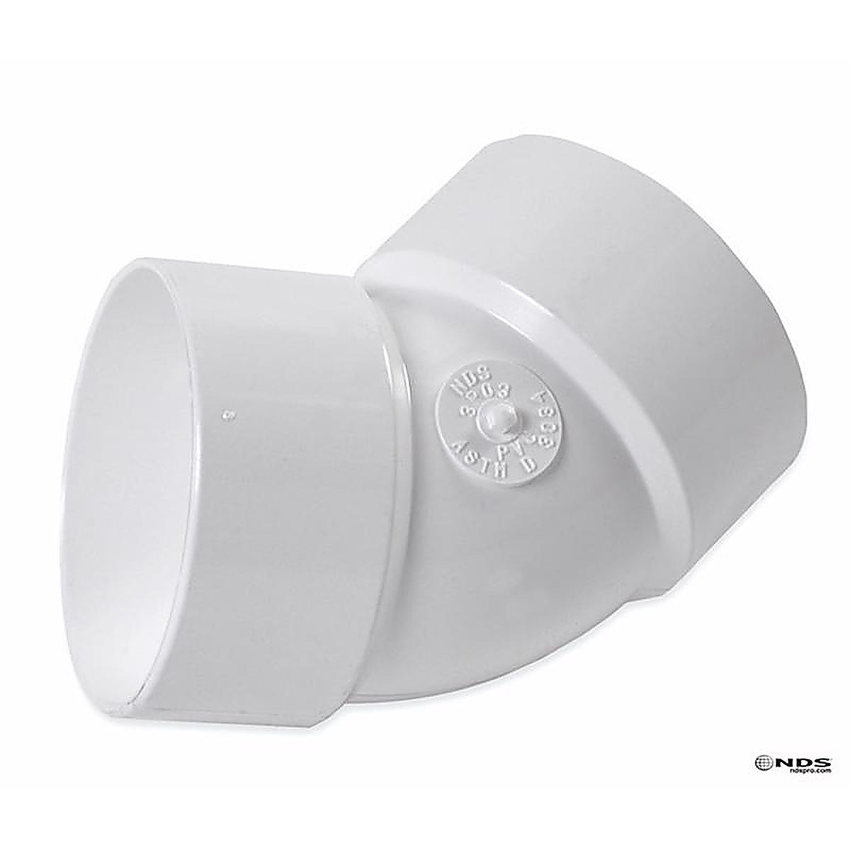 NDS 3P03 Schedule 35 3 in. Hub each X 3 in. D Hub PVC Elbow