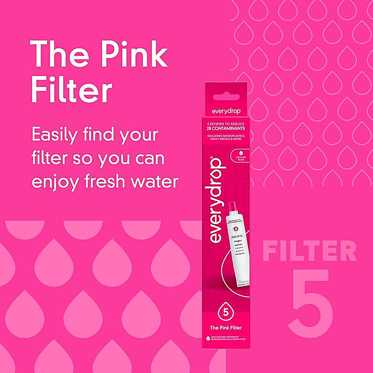 Whirlpool - EDR5RXD1 - Everydrop Refrigerator Replacement Filter for Whirlpool Filter 5