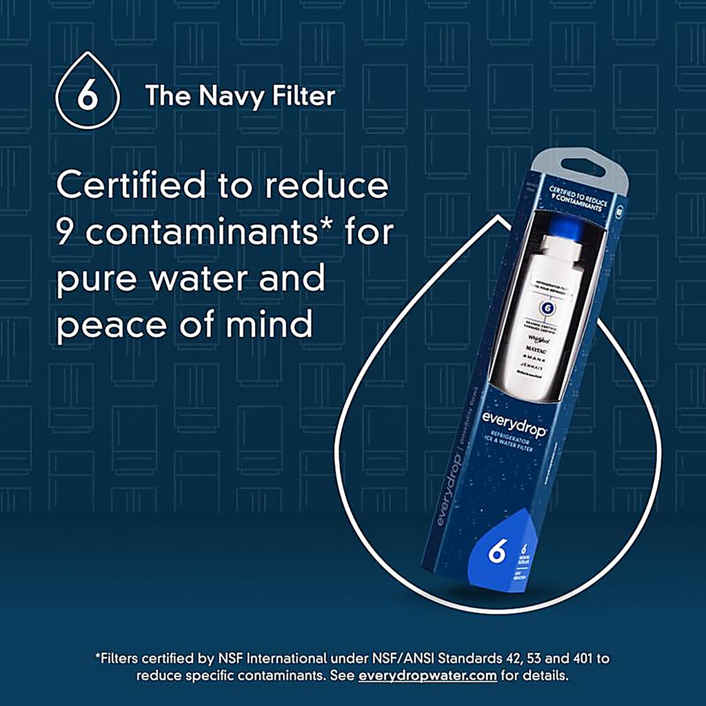 Whirlpool - EDR6D1 - Everydrop Filter 6 Refrigerator Replacement Filter for Whirlpool Filter 6