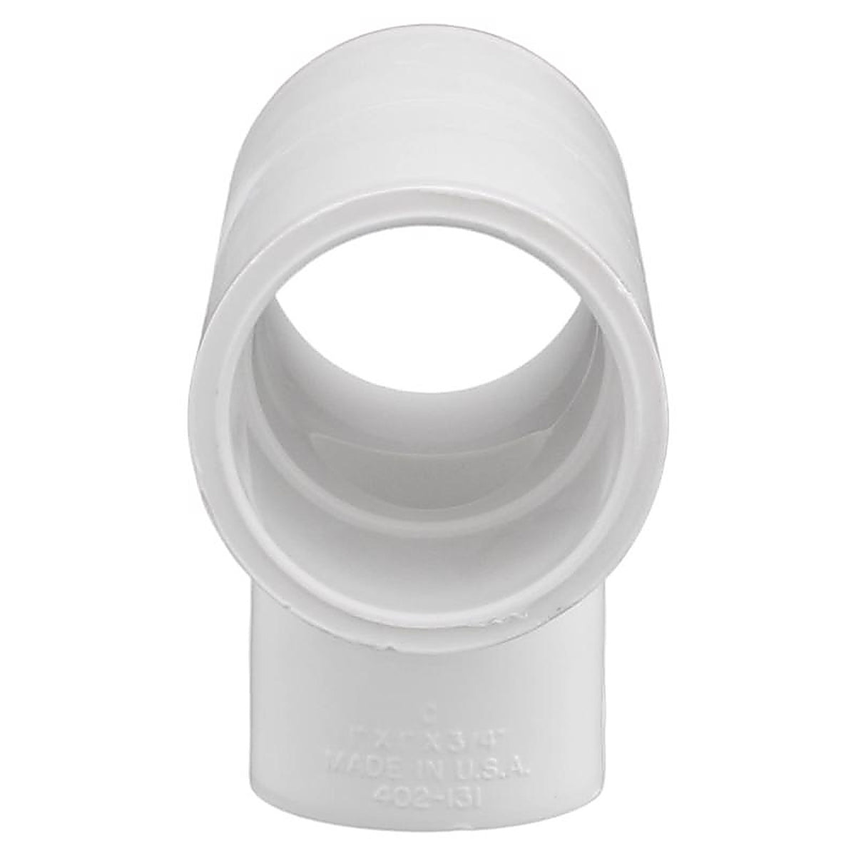 Charlotte Pipe PVC024013300 Schedule 40 1 in. Slip x 1 in. Dia. Slip PVC Reducing Tee