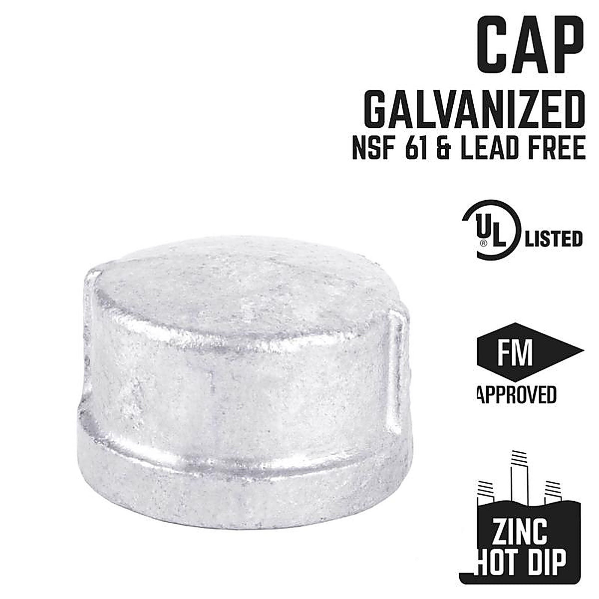 STZ - 351CA-4 - Industries 4 In. Fip Each Galvanized Malleable Iron Cap