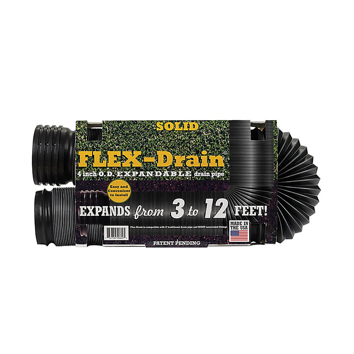 Flex-Drain - 51710 - 12 Ft. L Poly Drain Pipe