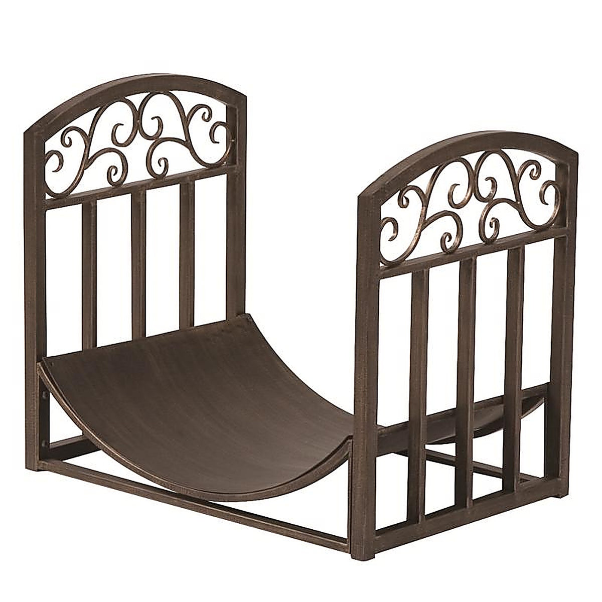 Panacea 15919 Brown Brushed Steel Decorative Log Rack