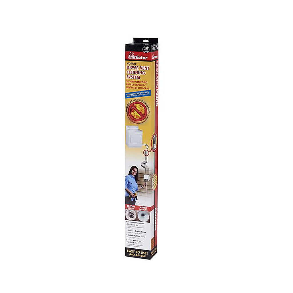 Gardus - RLE202 - Linteater 12 Ft. L Black/White Plastic Vent Cleaning Kit
