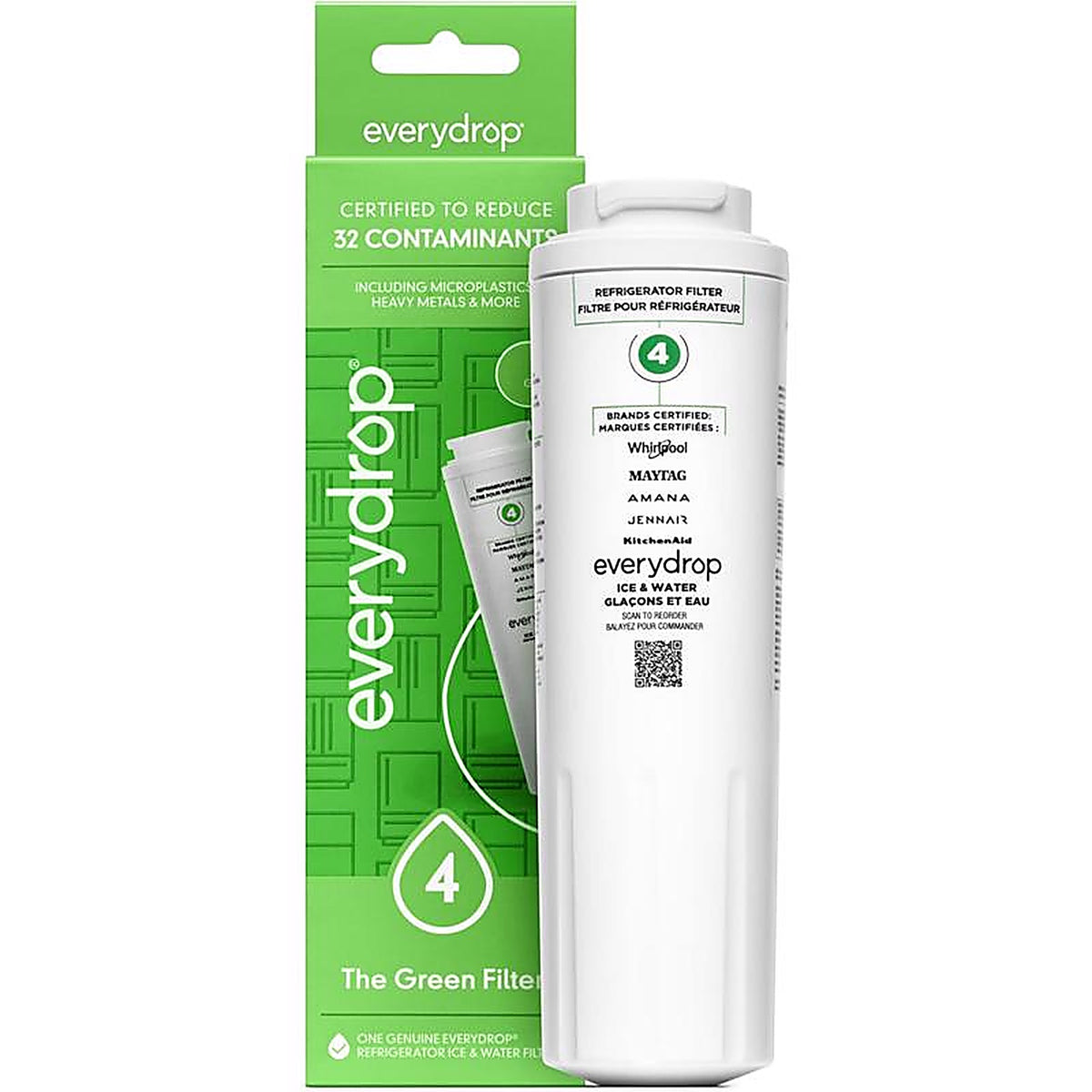 Whirlpool - EDR4RXD1 - Everydrop Refrigerator Replacement Filter for Whirlpool Filter 4