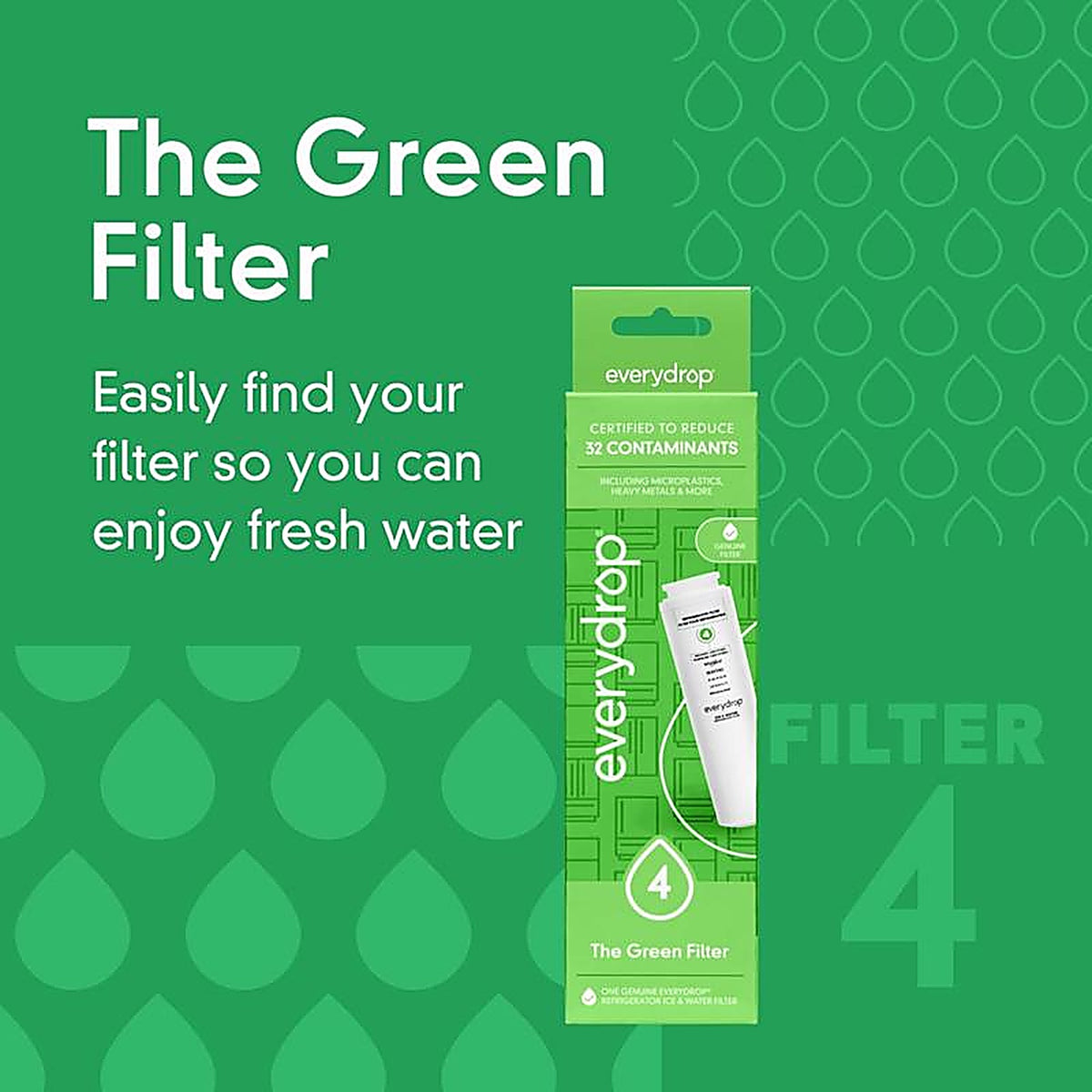 Whirlpool - EDR4RXD1 - Everydrop Refrigerator Replacement Filter for Whirlpool Filter 4