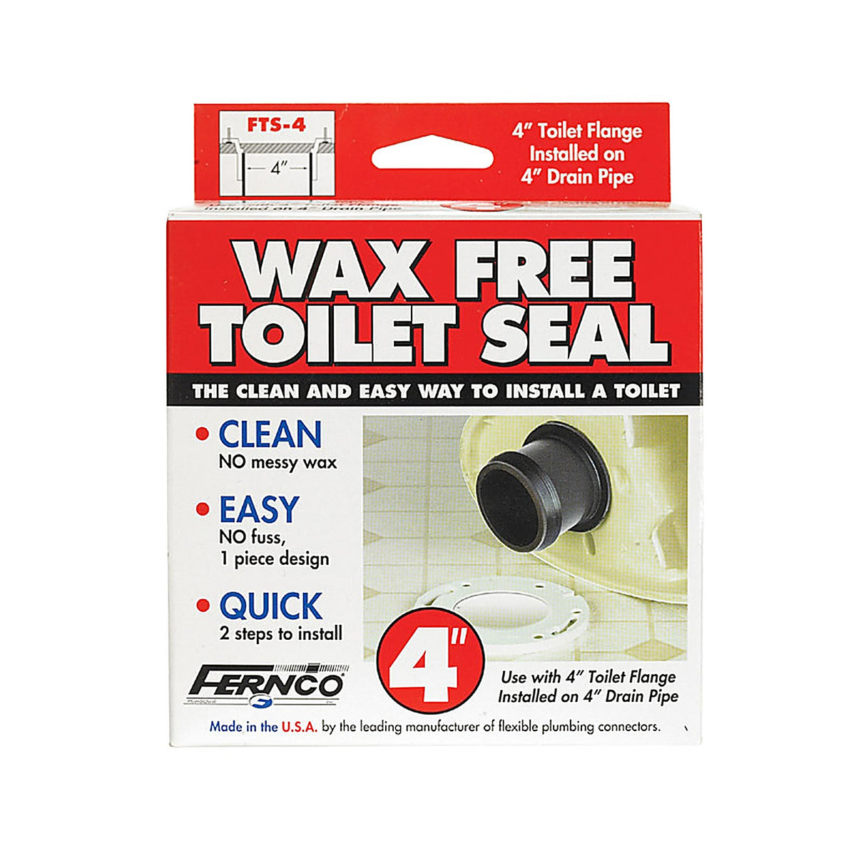 Fernco FTS-4 Toilet Seal PVC 4in.