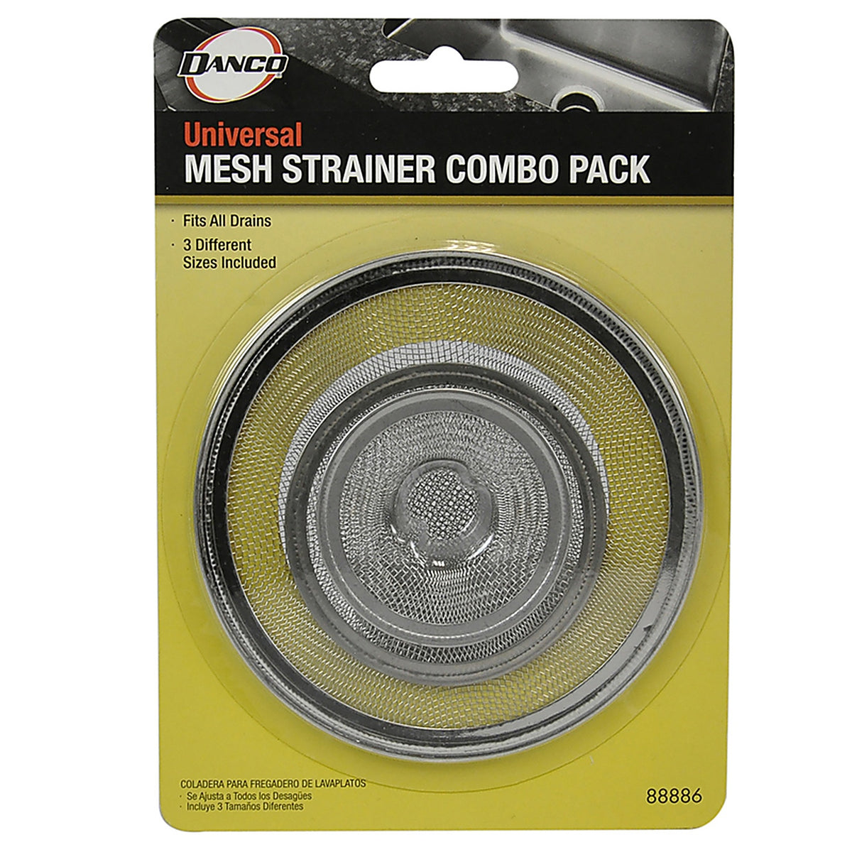 Danco - 88886 - 2-1/2 In. Chrome Stainless Steel Universal Strainer