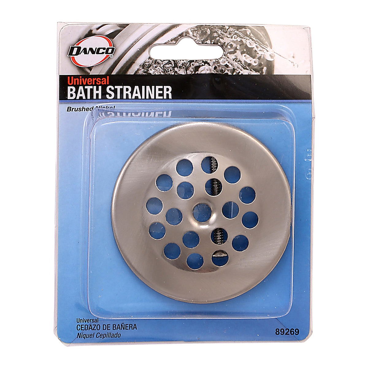 Danco - 89269 - 2-7/8 In. Brushed Nickel Metal Shower Drain Strainer