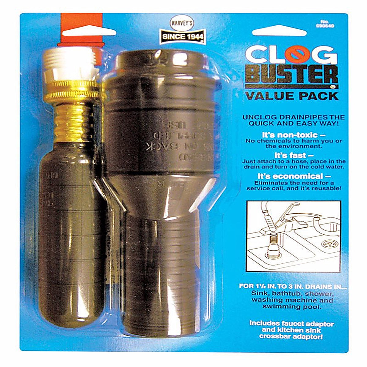 Harveys - 90640 - Clogbuster Plunger 0 In. L X 0 In. D
