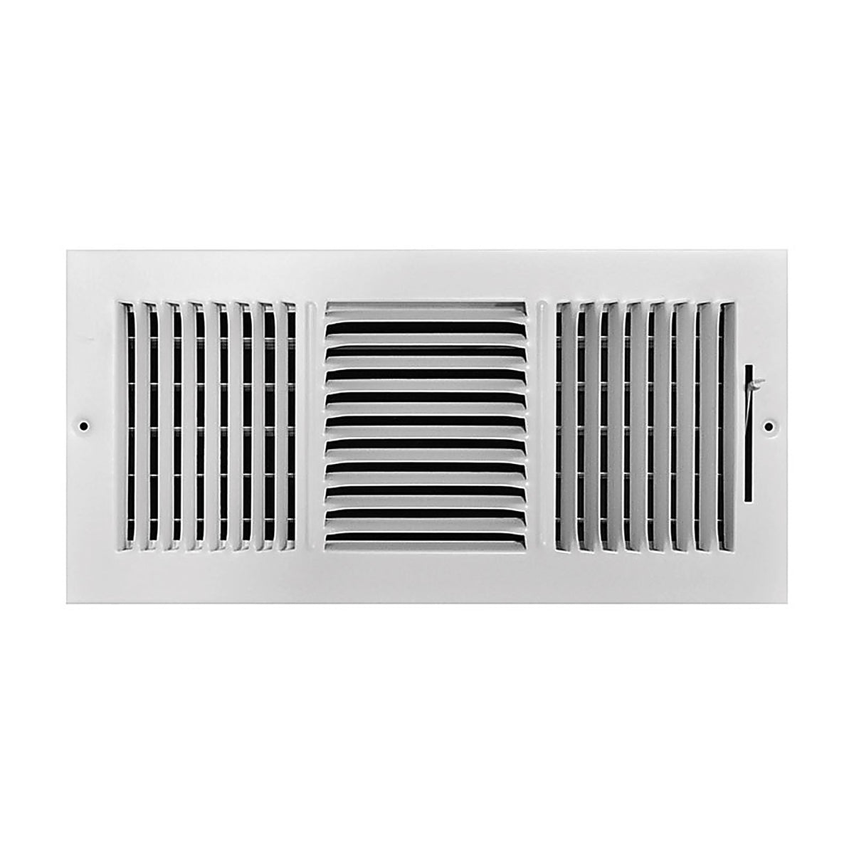 Tru Aire C103M14X06 6 in. H x 14 in. W 3-Way Powder Coat White Steel Wall/Ceiling Register