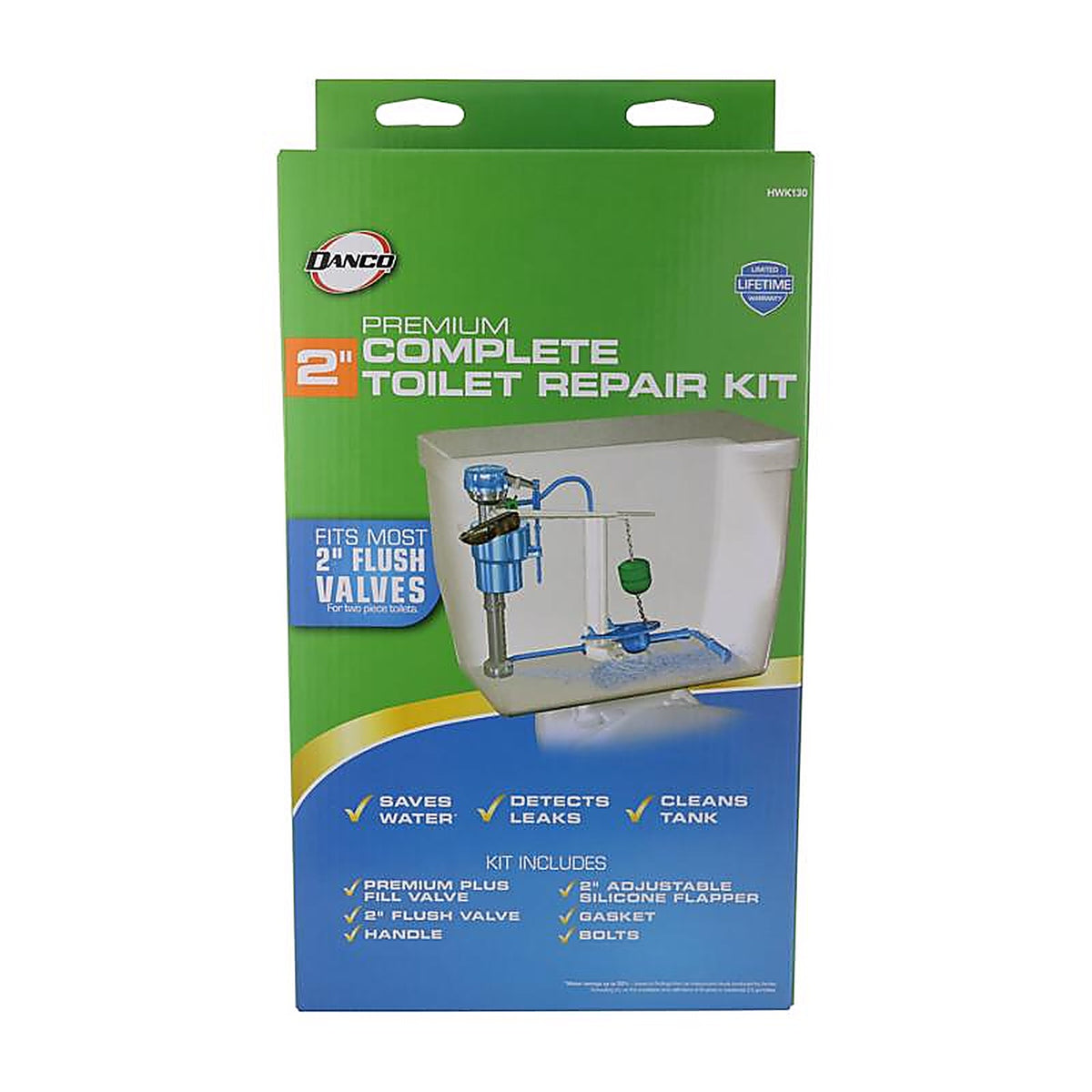 Danco HWK130 Toilet Repair Kit Blue Plastic