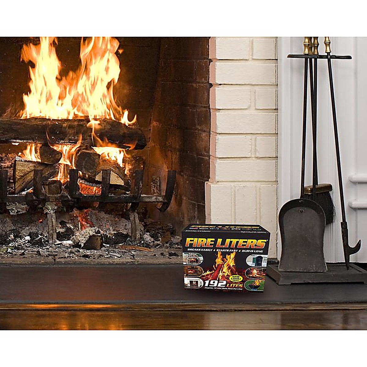 Fire Liters - 10192 - Wood Fiber Firestarter Log 12 Min 192 Pack