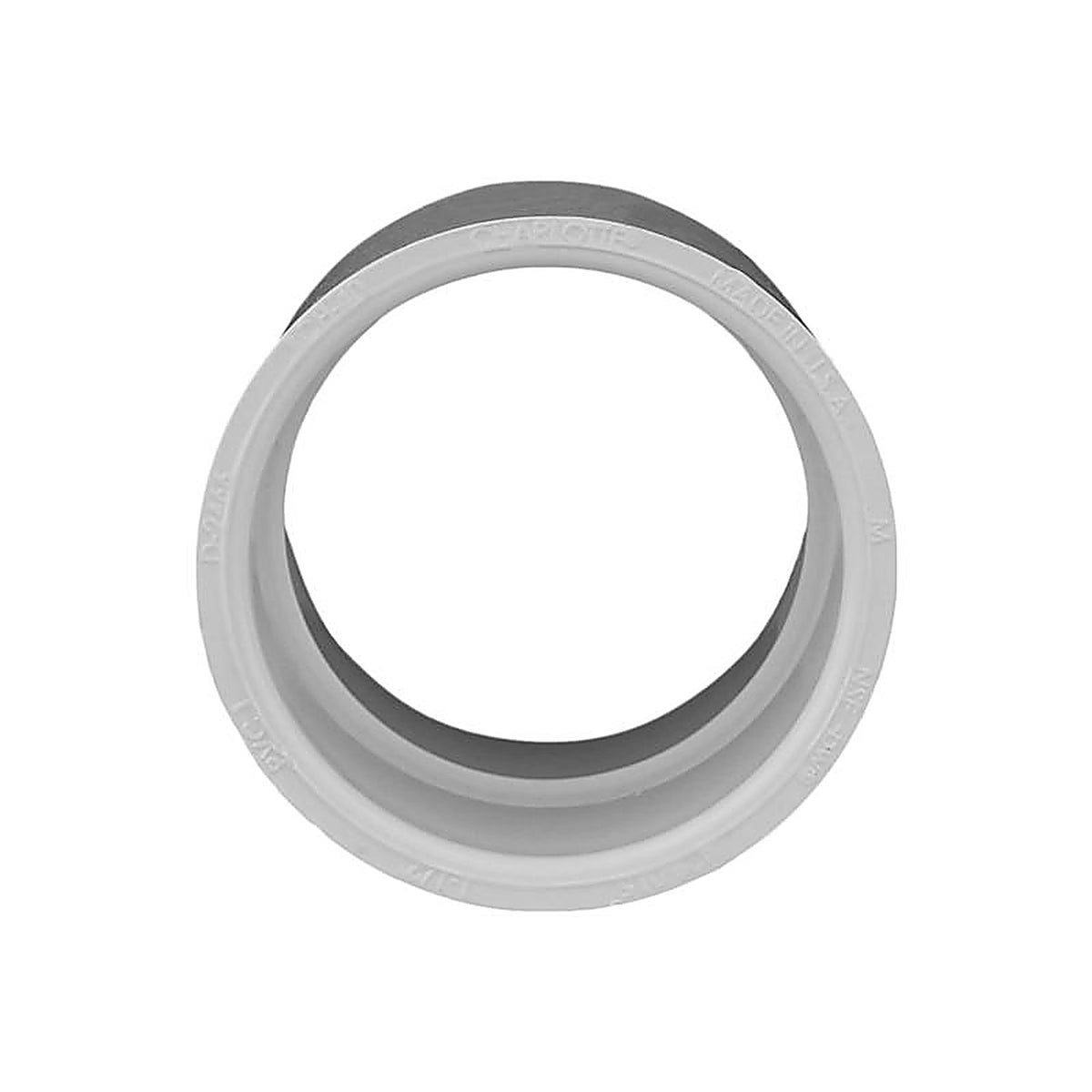 Charlotte Pipe PVC021001400 Schedule 40 1-1/2 in. Slip x 1-1/2 in. Dia. Slip PVC Coupling