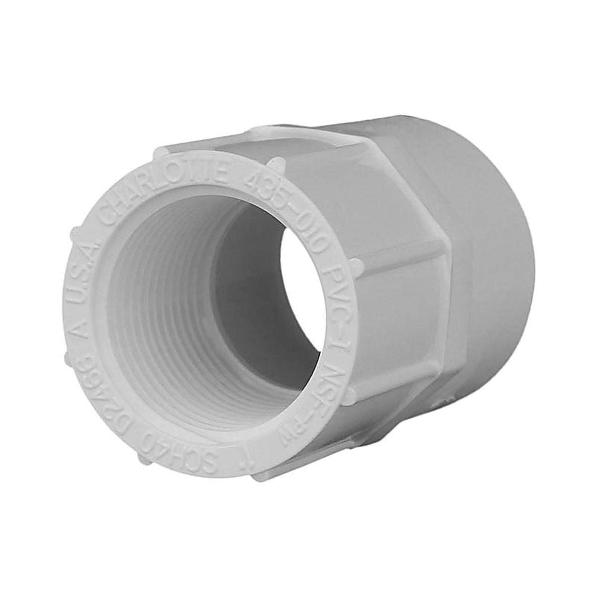 Charlotte Pipe PVC021011000 Schedule 40 1 in. Slip x 1 in. Dia. FPT PVC Adapter