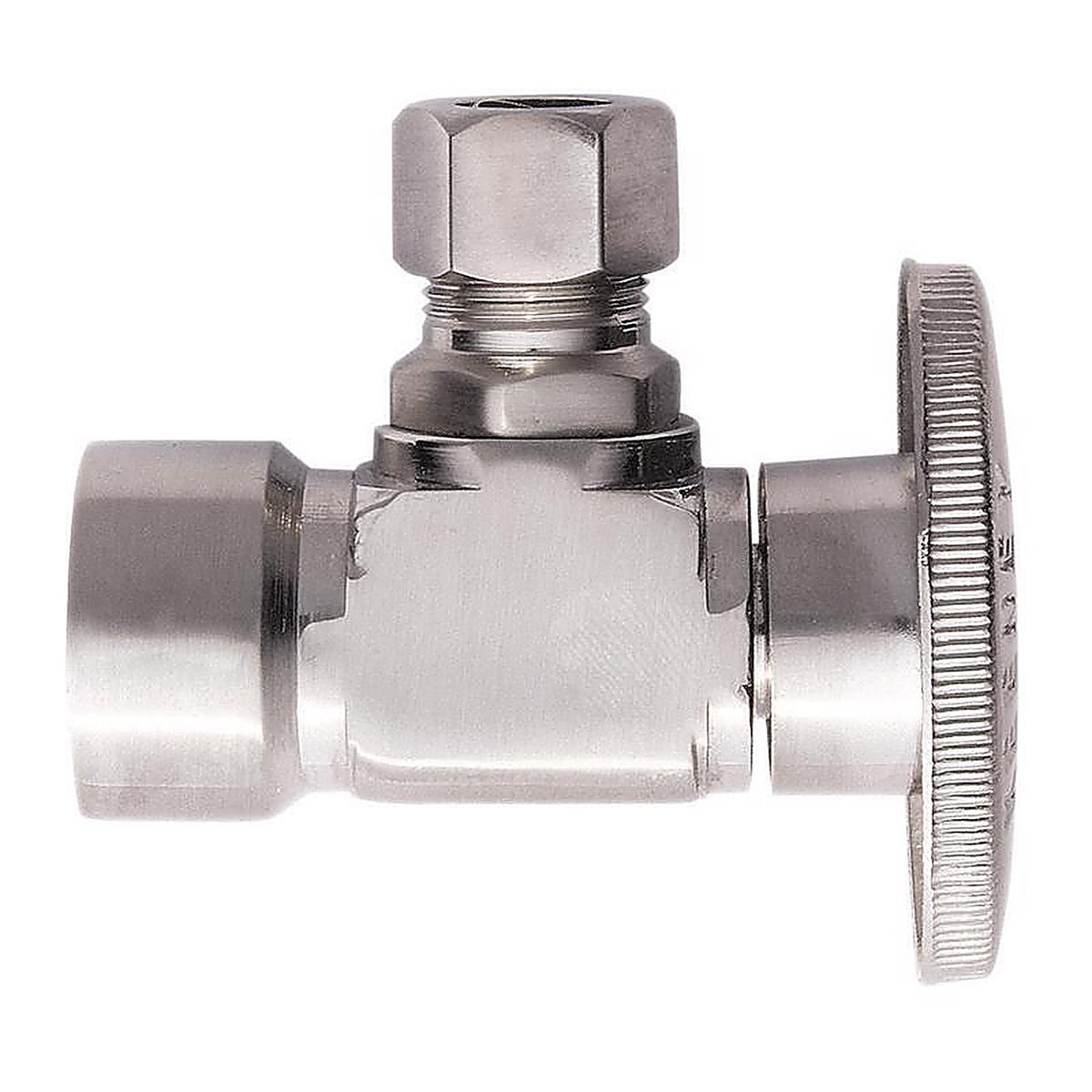 Keeney K2048ABNLF 1/2 in. FIP x 3/8 in. Brass Shut-Off Valve